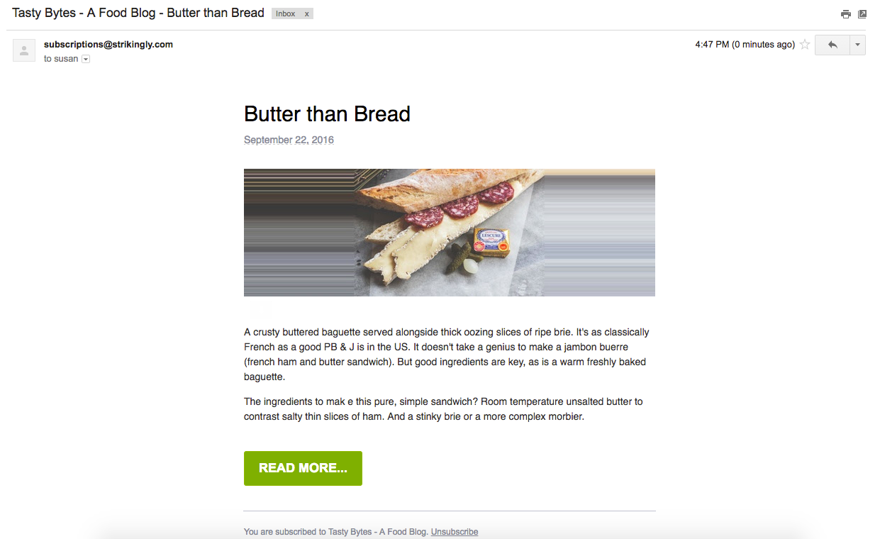 Receive Blog Update Receive Blog Update